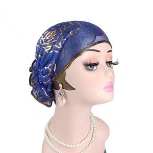 T-106 Luxury Style Flower Lace Hair Accessories Turban Cap Women Headscarf